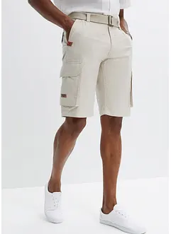 Cargo bermudy s páskem, Regular Fit, bonprix