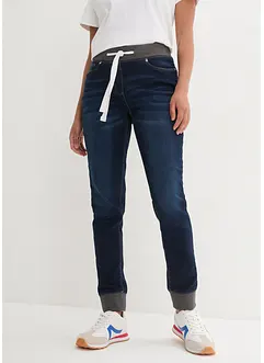 Džíny Boyfriend s elastickým pasem, Mid Waist, bonprix