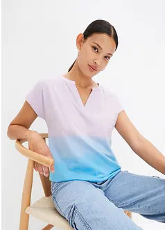 Tričko henley s efektem ombré, bonprix