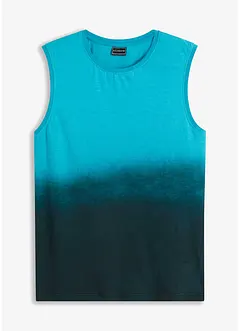 Tílko s barevným přechodem z organické bavlny, Slim Fit, bonprix