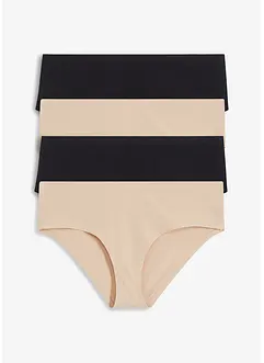 Bokové kalhotky z organické bavlny, nedělají otisky (4 ks v balení), bonprix