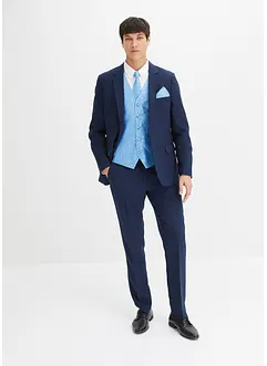 Svatební oblek Slim Fit s vestou a kravatou (5dílná souprava), bonprix