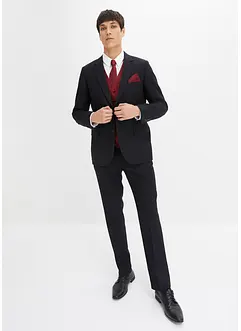 Svatební oblek Slim Fit s vestou a kravatou (5dílná souprava), bonprix