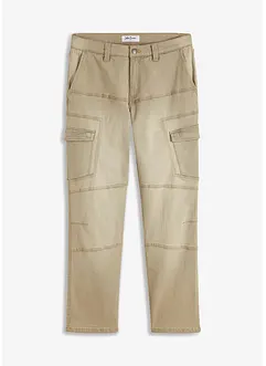 Strečové cargo džíny Regular Fit, Straight, bonprix