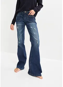 Strečové džíny do zvonu, Low Waist, bonprix