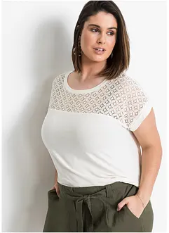 Tričko s krajkou, bonprix