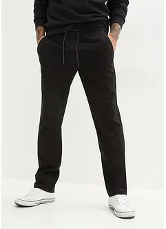 Strečové chino kalhoty bez zapínání, Relaxed Fit, Straight, bonprix