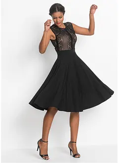 Midi šaty s krajkou, bonprix