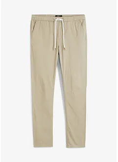 Strečové kalhoty bez zapínání Slim Fit Straight, bonprix