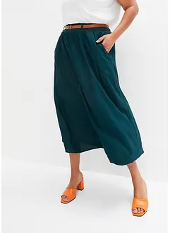 Maxi sukně s páskem (2dílná souprava), bonprix