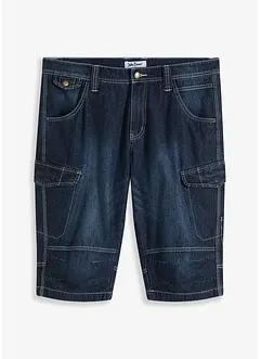 Lehké dlouhé džínové cargo bermudy, Relaxed Fit, bonprix