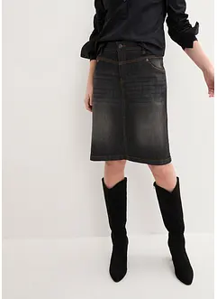 Strečová džínová sukně, bonprix