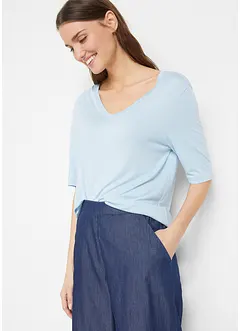 Dlouhé tričko z jemné viskózy (2 ks v balení), bonprix