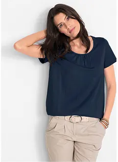 Triko s čisté bavlny, krátký rukáv, bonprix