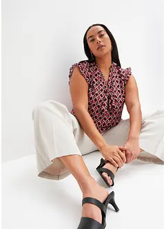 Halenkový top s potiskem, bonprix