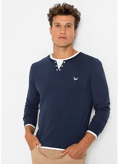 Triko 2 v 1, dlouhý rukáv (2 ks v balení), bonprix