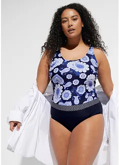 Stahovací jednodílné plavky, střední tvarující efekt, bonprix