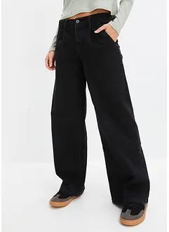 Džíny Wide Leg Mid Waist, bonprix