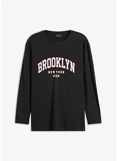 Triko s dlouhým rukávem,  z organické bavlny,  Loose Fit, bonprix