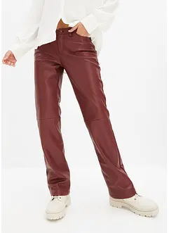 Kalhoty z umělé kůže Mid Waist, bonprix