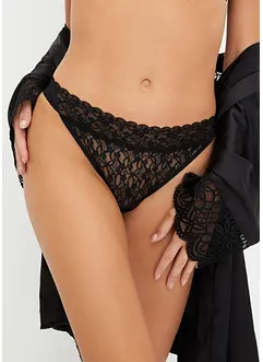 Kalhotky tanga z recyklované krajky (5 ks v balení), bonprix