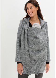 Těhotenská bunda ve vlněném vzhledu s baby vsadkou, bpc bonprix collection