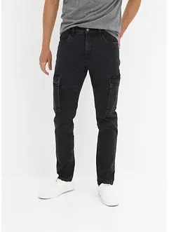 Strečové cargo džíny Slim Fit Straight, bonprix