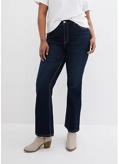 Stahovací džíny Bootcut, High Waist, bonprix