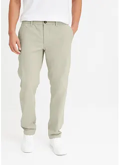 Strečové chino kalhoty Relaxed Fit s organickou bavlnou, Straight, bonprix