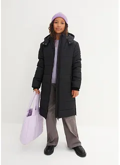 Prošívaný kabát s odnímatelnou kapucí, bonprix