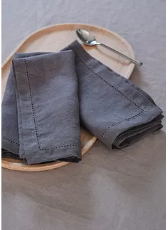 Lněné ubrousky (2 ks v balení), bonprix