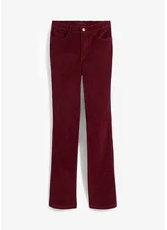 Strečové manšestrové kalhoty s pohodlnou pasovkou High Waist, bonprix
