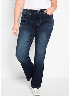 Džíny Bootcut, Mid Waist, tvarující, bonprix