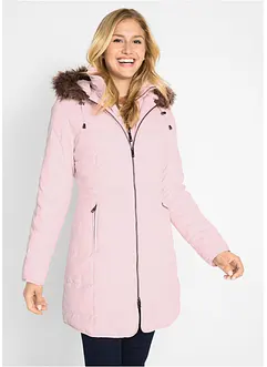 Prošívaný kabát s kapucí a podšívkou, bonprix