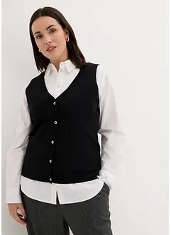 Pletená vesta s knoflíky, bonprix