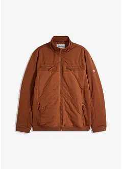 Vatovaná softshellová bunda s bluzonovým střihem, bonprix