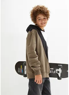 Mikina s kapucí, z čisté bavlny, bonprix