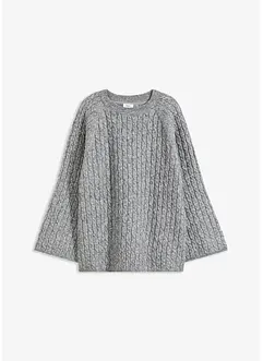 Oversized svetr s copánkovým vzorem, bonprix