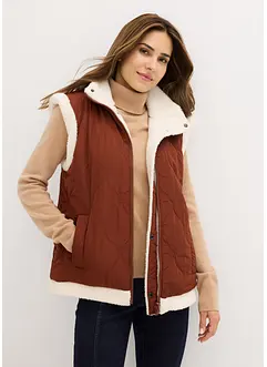 Oboustranná vesta z medvídkového plyše, bonprix