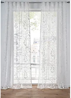 Žakárová záclona se vzorem listů (1 ks), bonprix