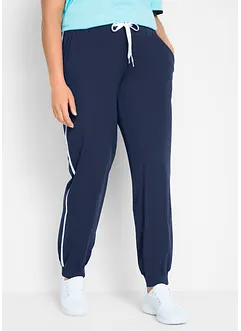 Joggingové kalhoty z bavlny, délka po kotníky, bonprix