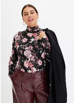 Triko s dlouhým rukávem, z měkké viskózové směsi, bonprix