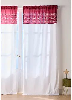 Závěs s potiskem na okraji, organická bavlna (1 ks v balení), bonprix