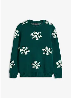 Svetr s vánočním motivem a s recyklovanou bavlnou, bonprix