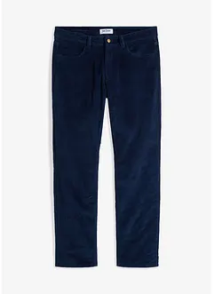 Termo manšestrové kalhoty s flanelovou podšívkou, Straight, Relaxed Fit, bonprix