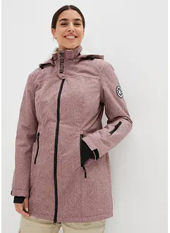 Nepromokavá funkční outdoorová dlouhá bunda s medvídkovým flísem, bonprix