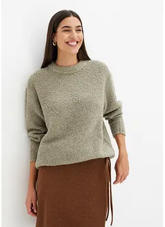 Oversized svetr z buklé, bonprix