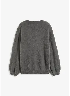 Oversized svetr s hlubokým výstřihem na zádech, bonprix