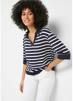 Polo tričko ze směsi bavlny a viskózy, bonprix