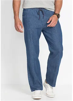 Kalhoty bez zapínání, z lehké bavlny Classic Fit, Straight, bonprix